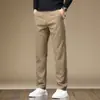 Novedad Primavera y Otoño 2025 Jeans Rectos Negros Elásticos Pantalones Casuales Marca de Moda de Alta Calidad para Hombre Corte Holgado