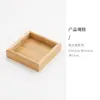 Bandeja tejida de ratán retro, alfombrilla tejida con forma de begonia, bandeja para té, juego de té de alta gama estilo japonés, bandeja para servir té, soporte para tetera