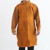 Delantal de Trabajo de Cuero Vacuno para Soldadura con Vestido Inverso Resistente a Chispas y al Desgaste Anti-Escaldaduras Retardante de Llama para Soldadura Ropa Protectora Aislamiento Térmico de Cuero Genuino
