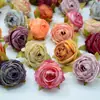 Elsa Rosa Flor Rosa Artificial Cabeça de Rosa Flor Falsa Rosa com Bordas Queimadas Arranjo de Flores para Casamento Arranjo de Flores de Mesa Arranjo de Flores