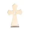 Mesa Bautismal Pequeña DIY Decoración del Hogar Transfronteriza Nueva Artesanía de Madera con Cruces Adornos