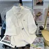 Camisa de Manga Corta Uniforme DK Estilo Hong Kong Transfronteriza para Hombre, Camisa de Corbata de Verano, Top de Seda Helada con Cuello Polo de Media Manga