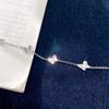 Pulsera de Plata de Ley 999 Doble Cara Mariposa Triturada Hielo para Mujer 2024 Nueva Pulsera Dulce Brillante de Alta Gama para Novias