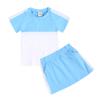 Traje esportivo feminino Kids Tales para crianças de meia-idade e grandes, conjunto saia, roupa de verão infantil de duas peças, manga curta e saia curta