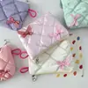 Nuevo Estilo Pequeño Fresco Cartera de Monedas con Lazo Brillo Perlado Bolsa para Guardar Labiales Portátil Bolsa de Tocador de Alto Valor Tarjetero