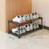 Sapateira para entrada de casa, prateleira de armazenamento multicamadas, armazenamento de grande capacidade sob a mesa para dormitório e moradia alugada, armário de sapatos sob a cama