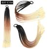 Pelucas de Cola de Caballo Dreadlock Estilo Europeo y Americano al por Mayor para Niños, Pelucas de Gomas Elásticas de Colores, Trenzas Boxeadora de Colores de Fibra de Alta Temperatura