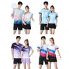 Nuevos Uniformes de Bádminton Conjuntos para Hombre y Mujer Manga Corta Ropa Deportiva Uniformes de Entrenamiento Competición Equipo Verano Secado Rápido Tenis de Mesa Bádminton Uniformes Personalizados