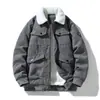 Chaqueta de pana gruesa con forro polar, corte holgado, talla grande, nueva para otoño e invierno, para hombre, con diseño de pájaro Huangtai, transfronteriza