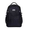 Mochila Escolar para Niñas, Estilo Universitario, Ligera, Versátil, Mochila Suave para Niñas, Estilo Coreano Ins con Rayas, Bolsa de Viaje para Estudiantes de Secundaria y Preparatoria