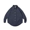 ROPUCHA Camisa de Cuadros Retro Japonesa de Moda Ropa de Trabajo Camisa a Cuadros de Manga Larga para Hombre Chaqueta Funcional FC095