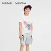 Roupas Infantis Balabala Camiseta de Manga Curta para Meninos Estilo Novo de Verão 2026 Top Fresco Respirável para Crianças Maiores Tendência