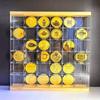 Suporte de Exibição de Acrílico com Insígnias, Porta-Objetos Transparente para Mesa, Caixa de Armazenamento Millet, Porta-Pingentes