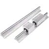 Juego de Bloque Deslizante para Riel Guía SBR Mesa de Sierra para Carpintería Mesa de Empuje Soporte de Aluminio Juego de Eje Óptico Cilíndrico