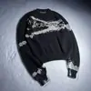 Estilo Gótico Europeo y Americano Creativo Cálido Invierno Otoño e Invierno Tejidos Unisex Moderno Hip-Hop Nicho Suéter de Manga Larga
