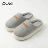 Puxilan Yue 2026 Nuevas Pantuflas de Algodón para Mujer, Otoño e Invierno, Interiores, Hogar, Suaves, de Suela Gruesa, Felpa, Cálidas, Pantuflas de Algodón para Pareja para Hombre
