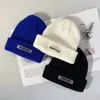 Chapéu de Frio Masculino de Inverno Quente Gorro de Tricô Comércio Exterior Street Versátil Chapéu de Lã Tricotado Chapéu Melão Chapéu de Moda para Exterior para Mulheres