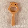 Sonajero de oso de haya DIY para bebé, mordedor para bebé, palo de molienda para bebé, pegamento para dientes