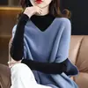 Colete de malha solto estilo ocidental plus size para primavera e outono