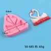 Molde de Silicone para Fazer Decoração de Bolo Fondant de Chocolate com Folha de Palmeira, Peça Cisne Flamingo de Casal DIY