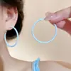 Pendientes de Aro de Goteo de Esmalte Colorido de Verano para Mujer Temperamento Exagerado Adelgazantes Múltiples Aros Pendientes de Tachuela Niche Dopamina Joyería para Orejas