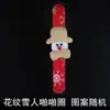 Anillo de resorte Regalo de Navidad Pulsera de Dibujos Animados Pulsera de Muñeca Papá Noel Peluche Decoración Navideña Juguete Anillo de resorte