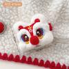 Muñeco de peluche de león de Año Nuevo accesorios para el cabello moda nacional muñeco decorativo broche corazón de niña anillo para coleta pasador