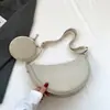 2025 Nueva Bolsa Lisa Sencilla para Mujer Moda Casual Bolso Dumpling para Salir y Divertirse Ligero Bolso Cruzado al Hombro
