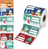Rollo de pegatinas de sellado, decoración de saludo festivo navideño serie de regalos etiquetas de pegatinas autoadhesivas