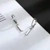 Pendientes Largos de Aro para Mujer, Estilo Dulce y Fresco, Cubo Geométrico, Sencillos, Modernos, Nuevos Pendientes de Botón de Moda 2026