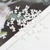 Mini Accesorios para Uñas con Forma de Moño Gelatina Tridimensional Pequeños Moños Flotantes Moños Transparentes de Hielo Pegatinas de Pedrería para Uñas Uñas Portables