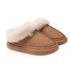 Novas pantufas unissex para outono e inverno de 2026, forradas com fleece espesso, solado espesso, quentes e antiderrapantes, para uso interno e externo, com design de bico fechado, adequadas para uso tanto interno quanto externo