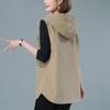 Chaleco de Comercio Exterior Transfronterizo de Talla Grande de Longitud Media para Mujer 2025 Nuevo Estilo Coreano Delgado sin Mangas Holgado Chaleco Chaqueta al por Mayor