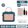 Bolsa térmica de temperamento estilo coreano lonchera bolso de mano almuerzo con arroz papel de aluminio engrosado bolso de mano bolsa para almuerzo y cena de cuello blanco