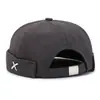 Sombrero Primavera y Otoño Estilo Coreano Sombrero Piel de Melón Sombrero de Propietario Sombrero Redondo sin Visera Bordado Sombrero de Marinero Versátil Hip Hop Sombrero de Moda Transfronterizo