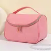 Bolsa de Cosméticos Sencilla con Patrón de Cocodrilo para Mujer, Bolsa de Almacenamiento Grande de Alta Gama, Neceser Portátil Impermeable para Viajes