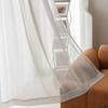 Novo isolamento térmico proteção solar cortina espessa gaze cortina transparente e impermeável janela baía gaze branco anti-gancho seda semi-sombreamento janela gaze