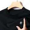 Nova blusa de moletom masculina de gola redonda para outono, camiseta de manga longa solta, camisa básica casual de alta qualidade, roupas masculinas de manga longa