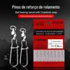 Rolamento Giratório Reforçado Pino de Alta Velocidade Oito Anel Vermelho Embalagem Luya Pin Granel Pesca Acessórios de Pesca