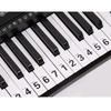 Pegatina de número de nota órgano electrónico teclado de 37 teclas pegatina de teclado pegatina de sonido de piano espectro simple de 88 teclas pegatina de tecla de piano pegatina de 61 teclas