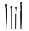 Set de 4 Brochas para Sombra de Ojos, Set de Brochas para Delineador de Ojos, Brocha para Cejas, Brocha para Nariz, Brocha de Maquillaje Cosmético de Viaje, Brocha para Sombra de Ojos en Forma de Hoz