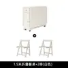 Juego de mesa y sillas de comedor plegables multifuncionales, moderno y simple, adecuado para apartamentos pequeños, mesa de comedor extensible con ruedas, mesa de comedor simple
