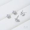 Aretes Rectangulares de Corazón de Estrella de Cinco Puntas de Lava con Incrustaciones de Zircón con Conservación de Color Chapados en Oro de 14K Accesorios para Aretes DIY Hechos a Mano