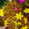 Decoración Navideña al por Mayor Serpentinas de Estrella de Cinco Puntas Suministros para Decoración de Fiestas Navideñas Cintas Cintas Coloridas Fantasía Navideña de 2m