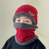 Gorro de Inverno com Forro de Fleece, Gorro de Lã Grossa Tricotado, Estilo Jovem Tendência, Aba Larga, Gorro de Algodão Quente para Puxar, Proteção para Orelhas, À Prova de Vento
