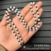 Cordón para Colgante de Jade, Cadena de Cuentas de Vidrio, Cordón para Collar de Jade, Cadena para Suéter de Obsidiana, Cadena para Joyería y Accesorios de Jade