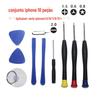A ferramenta de remoção de bateria do telefone Apple Android vem de fábrica com um conjunto universal de 8 peças para telefones Apple e Android