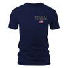 Camiseta masculina de manga curta estampada com gola redonda, nova, transfronteiriça, top masculino, estação independente Amazon AliExpress masculina