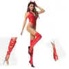Luo Yi Fei Pacote Divertido Uniforme PU Brilhante Peça Única Couro Calça com Zíper Couro PU Brilhante Cor Sólida W6838