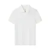 Camisa Polo Moda Cremallera Estilo Crepé Starlight 165g Secado Rápido Nylon Spandex Camiseta de Manga Corta Estampado Ropa de Trabajo para Empresa